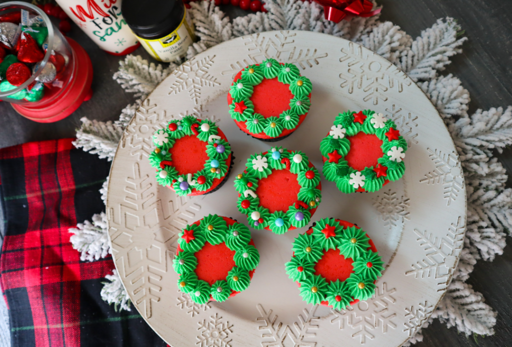 Vanilla Bean Christmas Cupcake Recipe